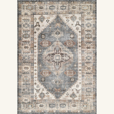 Tapis lavable vintage beige - Riviera - fond #F9F6F0 détouré
