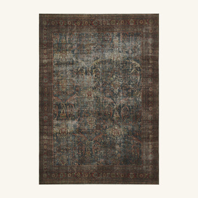 Tapis lavable vintage naturel - Pesaro - fond #F9F6F0 détouré
