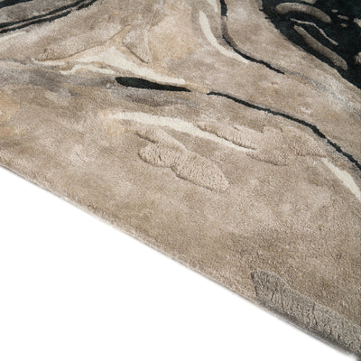 Tapis noir en laine et viscose - Adria - photo 4