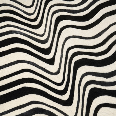 Tapis noir en laine et viscose - Garda - photo 1
