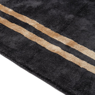 Tapis noir en viscose - Salerno - photo 2