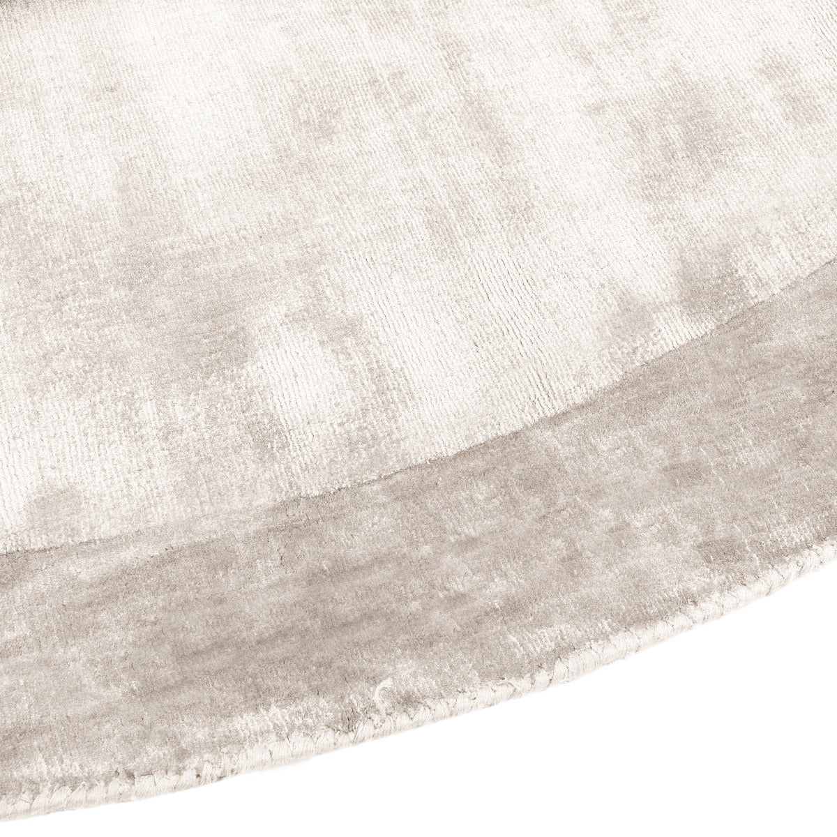 Tapis rond argenté en viscose - Belluno - photo 3