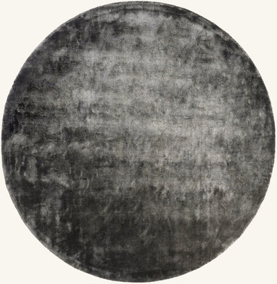 Tapis rond design gris - Torino - fond #F9F6F0 détouré