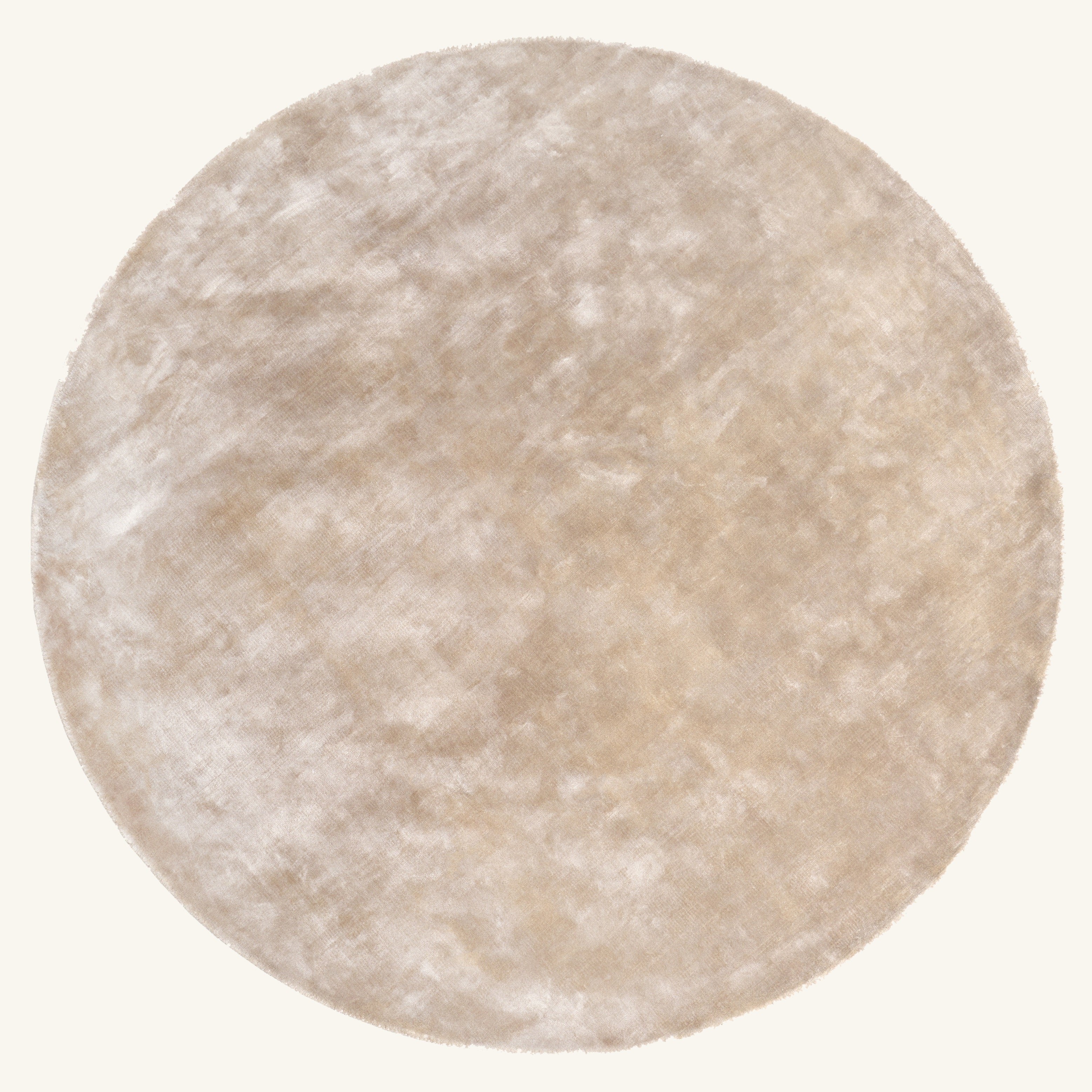 Tapis rond design naturel - Atrani - fond #F9F6F0 détouré