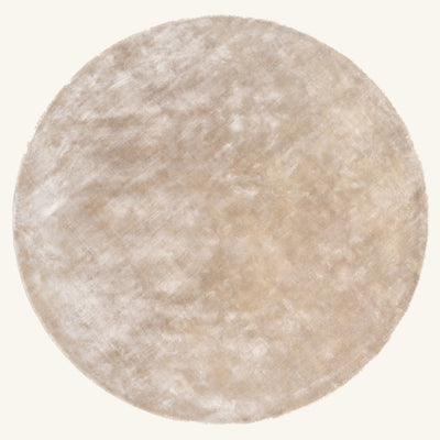Tapis rond design naturel - Atrani - fond #F9F6F0 détouré