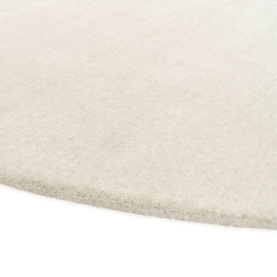 Tapis rond en laine ivoire - Caserta - détail du tapis