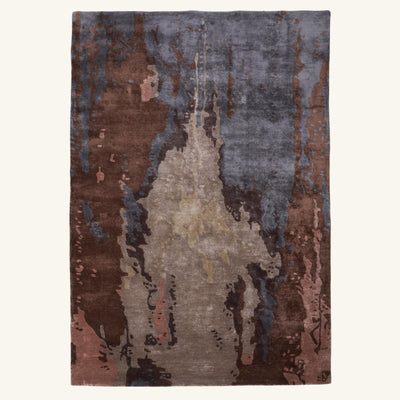Tapis design en viscose violet - Fiorella
