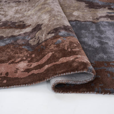 Tapis violet en viscose - Fiorella - photo 2