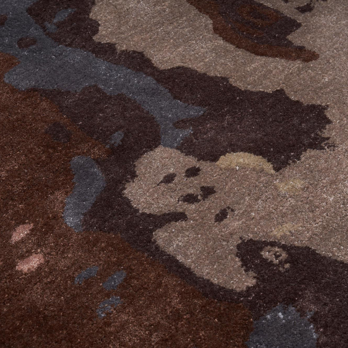 Tapis violet en viscose - Fiorella - photo 3