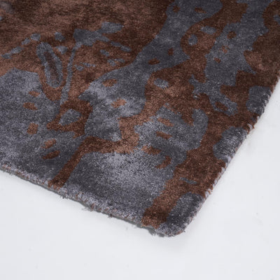 Tapis violet en viscose - Fiorella - photo 4